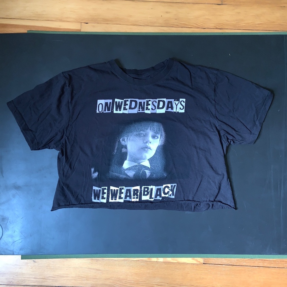 Wednesday crop top tee